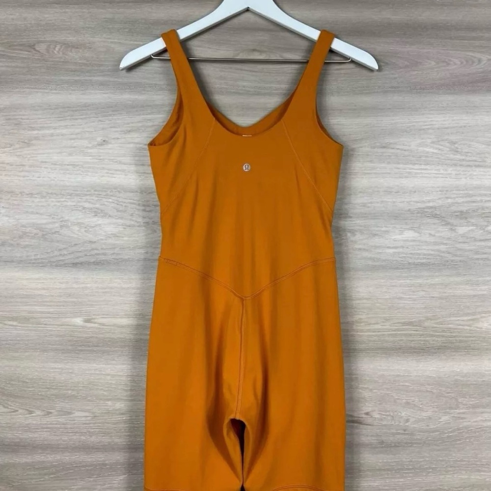 lululemon Align Bodysuit 8" autumn orange AUTO - Picture 4 of 7